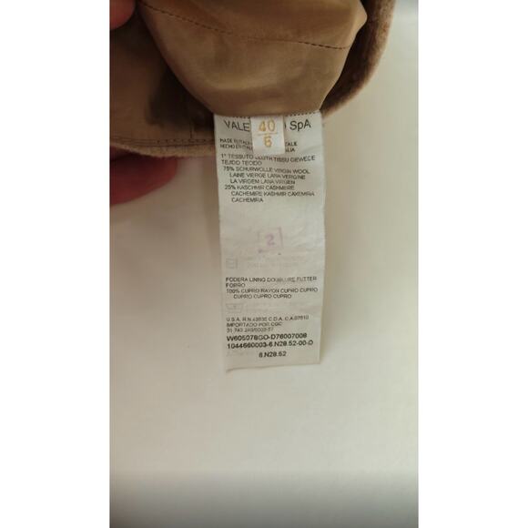 Valentino Roma Beige Wool & Cashmere Suit IT40 / S - Picture 7 of 10